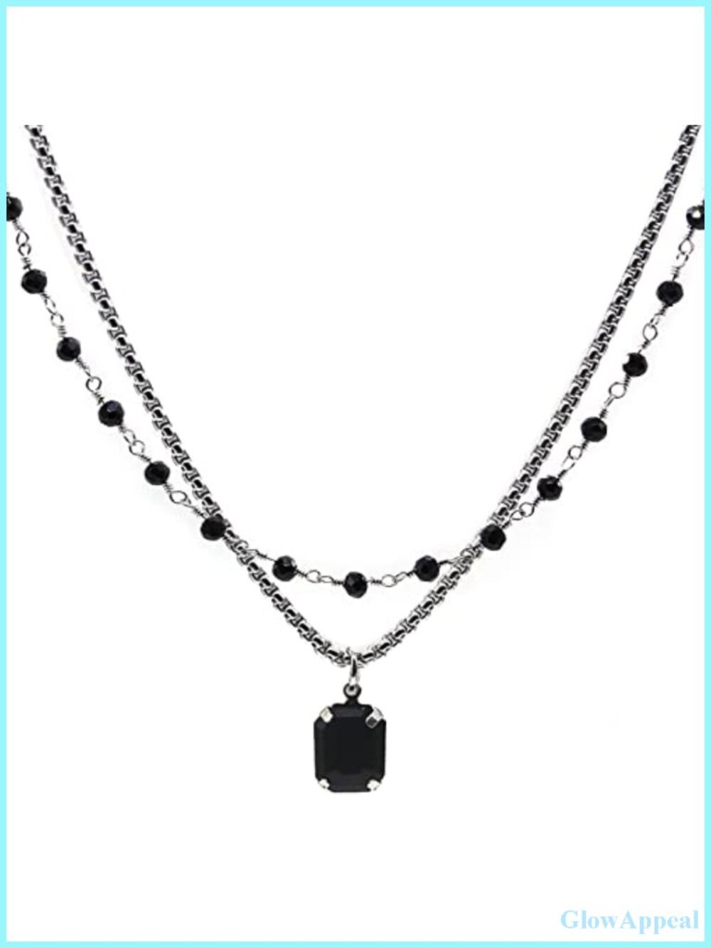 Layered Necklace Set Crystal Alloy Chains Retro Charm Jewelry Gift